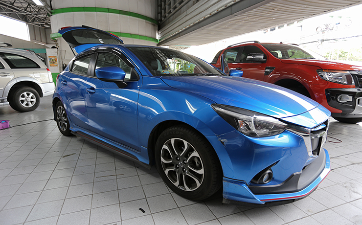 กล้องติดรถยนต์ mazda 2