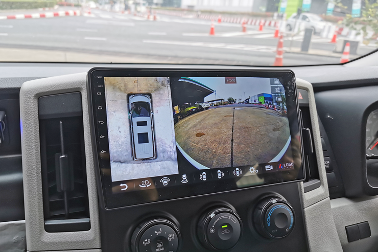 ติดตั้ง จอ android ตรงรุ่น กล้องรอบคัน 360 ใน toyota commuter