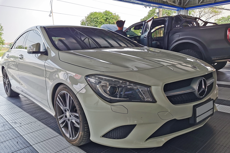 benz cla ลำโพงเสีย เปลี่ยนลำโพง