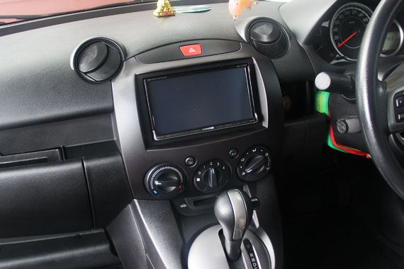 ติดตั้งจอTV 2din KENWOOD DDX7031BT ลงใน MAZDA2