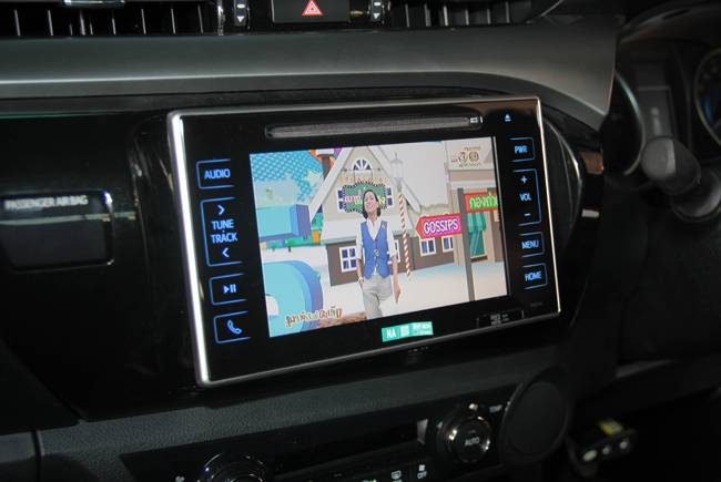 ดิจิตอลทีวี digital tv ดู ใน รถยนต์ TOYOTA HILUX REVO