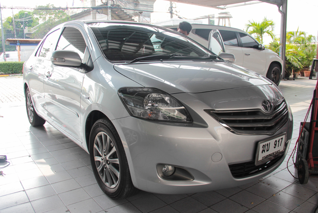 TOYOTA VIOS เครื่องเสียง เครื่องเล่น ดีวีดี dvd วิทยุ ฟรอนท์ kenwood