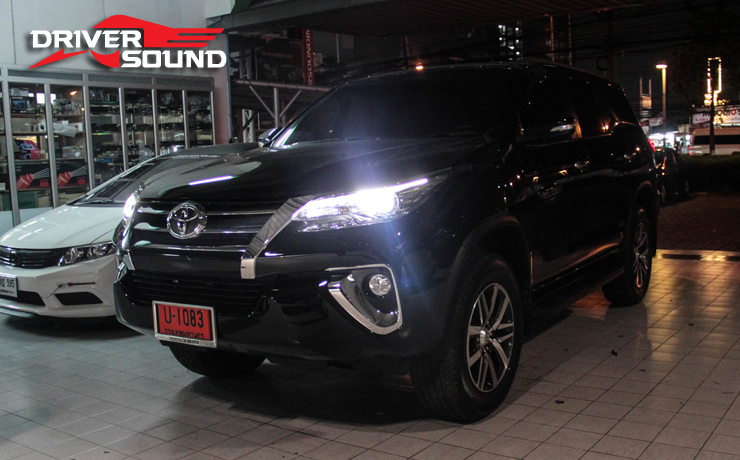 TOYOTA FORTUNER ติดตั้ง จอ ดู tv